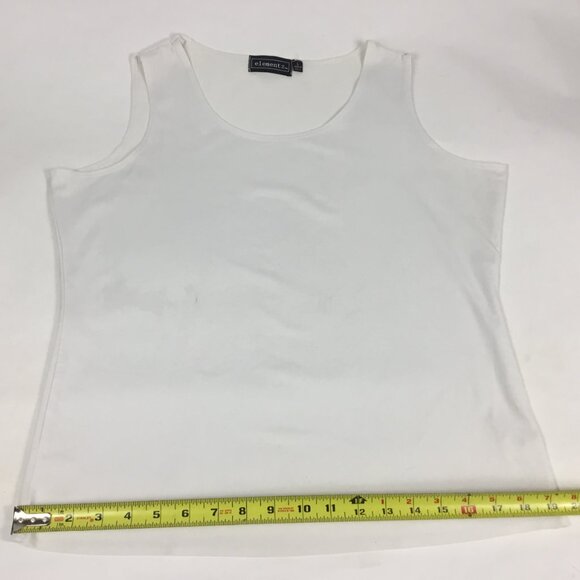 (PO) Elementz, Wht Sleeveless Top - Picture 7 of 12